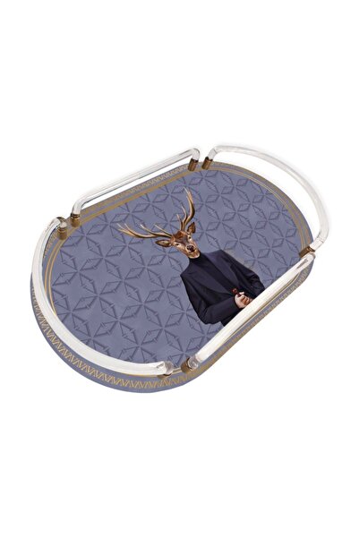 VİTELLİ Gentleman Oval Pleksi Tepsi