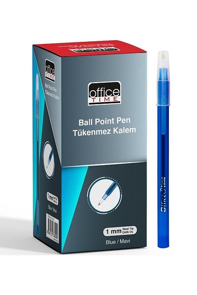 Globox Office Time Ballpoint Pen 1.0 Mm Blue (Pack of 50) 3020