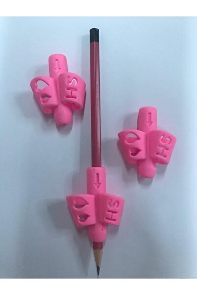 Eylül حامل أقلام إيزي وردي 3 قطع وقلم رصاص 1 قطعة