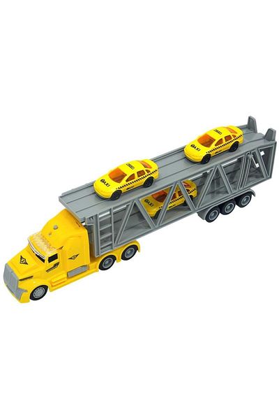 Sunman 1:50 شاحنة نقل Maxx Wheels مع الصوت والضوء 23198 شاحنة صفراء طائرة صفراء