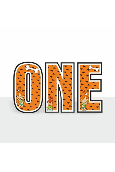 SİYAH PARTİ EVİ Çakıl / Çakmaktaşlar Doğum Günü One Masa Dekoru / Maketi