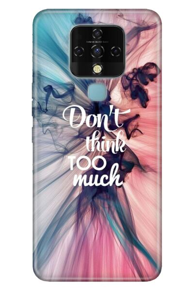 TECNO Camon 16 Kılıf Colored Resimli Silikon Too Much