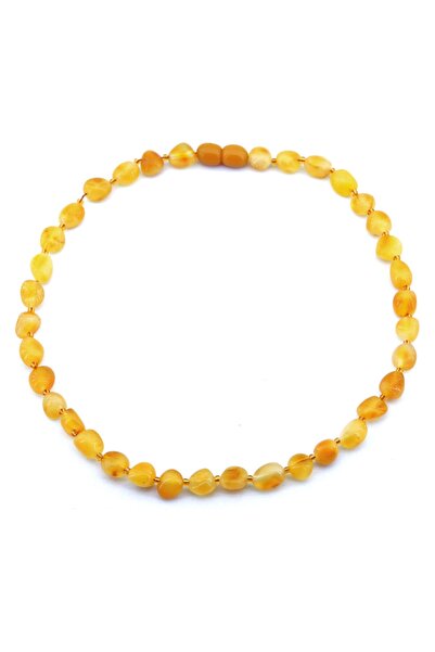 TRENDKOLİK Kehribar Karışık Renk Orjinal Sertifikalı Bebek Çocuk Kolye 20703