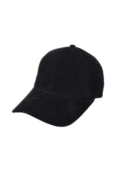 AXE SPORTSWEAR Șapcă de baseball unisex din piele de căprioară neagră cu velc...