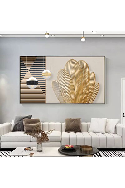 Markazip 70x120cm Gümüş Metal Çerçeveli Kanvas Tablo Vb0003-k-g