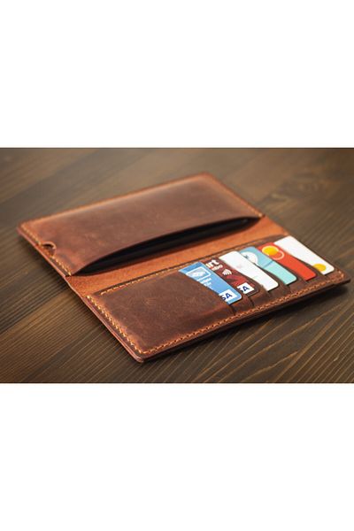 Hi Leather Ares Genuine Leather Long Wallet Rose