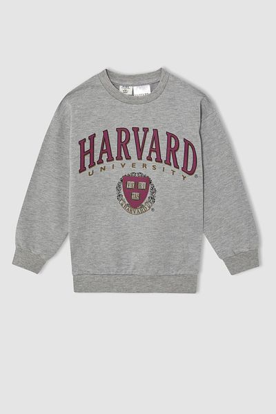 DeFacto Φούτερ για αγόρια Harvard University Oversize Fit Crew Neck
