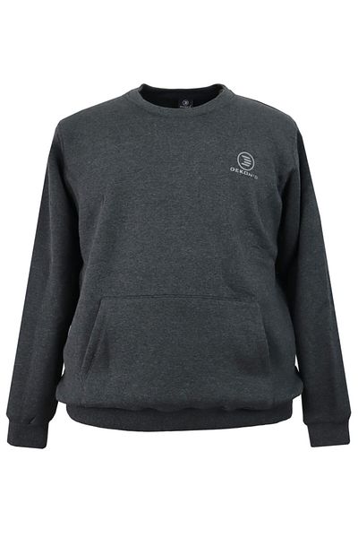 DEKONS Ανδρικό φούτερ μεγάλου μεγέθους Oversize Kangaroo Pocket 3 Thread