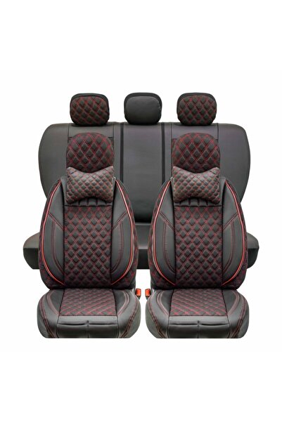 Stil مجموعة غطاء مقعد السيارة الأمامي/الخلفي الفاخرة شبه الجلدية المتوافقة مع...