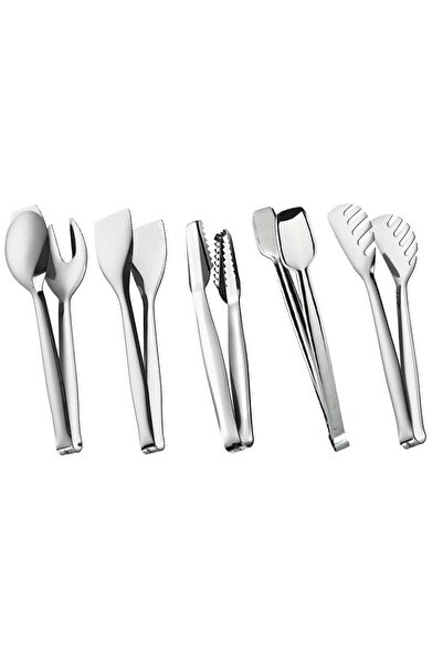 Nehir طقم خدمة ملقط فولاذي مكون من 5 قطع