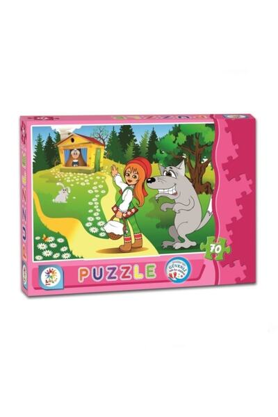 Genel Markalar Şapkalı Kız 70 Parça Kutu Puzzle