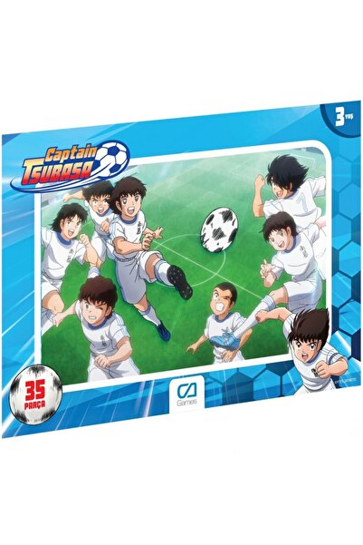 CA Games أحجية الصور المقطوعة بإطار مرخص من كابتن تسوباسا 35 قطعة