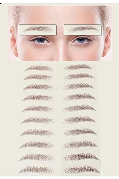 MT Black Eyebrow Tattoo Sticker 04d Lasting Waterproof Natural Eyebrow Look