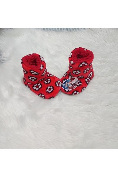 KorseShop Χειμερινό κόκκινο μεταξένιο παιδικό χοντρό βελούδινο μποτάκι μποτάκια για το σπίτι Παπούτσια μπότες μαλακή σόλα