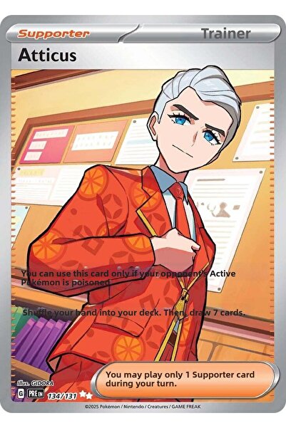 Pokemon Atticus # 134 Prismatic Evolutions Original Card
