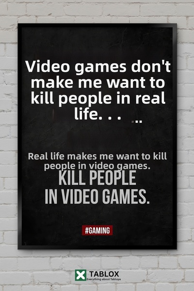 TABLOX Citat de gaming Citat de jucător Poster motivațional pentru jucători A...