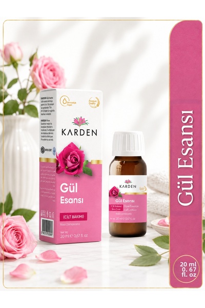 Karden Rose Essence 20 ml - Pure and Natural Rose Scented Essential Oil