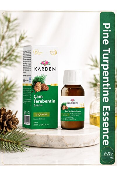 Karden Natural Pine Turpentine Essence 20 ml - Pure Herbal Care Oil for Hair ...