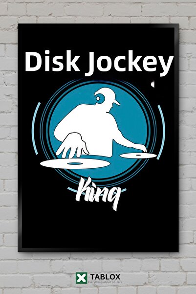TABLOX Disc Jockey King Dj King Music Electronic Stage Frame View Decorativ M...