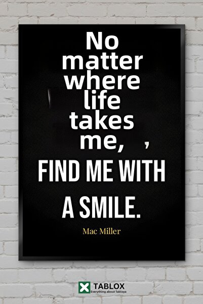 TABLOX Αποφθέγματα του Mac Miller, Ράπερ, Χιπ Χοπ, Διακοσμητικός πίνακας ζωγρ...