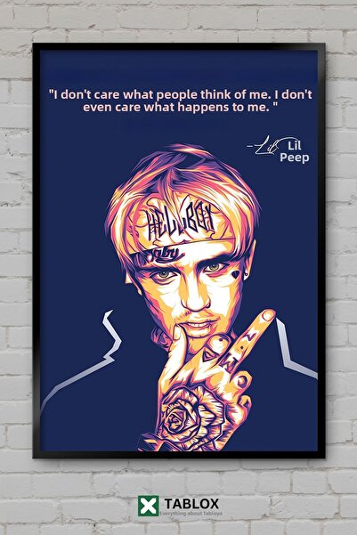 TABLOX Lil Peep Μουσική Ράπερ Χιπ Χοπ Καλλιτέχνης Διακοσμητικός πίνακας ζωγρα...