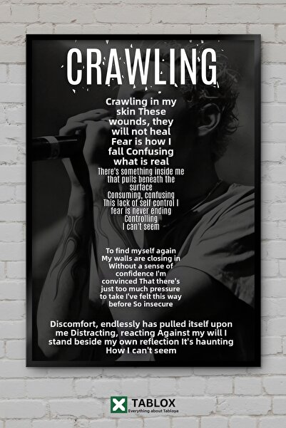 TABLOX Στίχοι τραγουδιού από το Crawling των Linkin Park, με μουσικό πλαίσιο ...