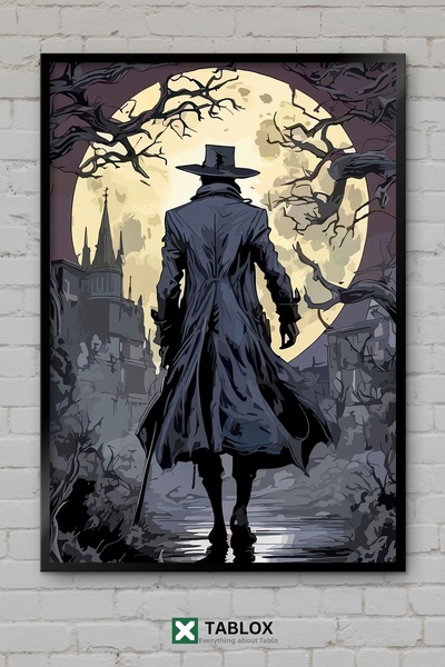 TABLOX Bloodborne Game Souls Gothic Dark Αφίσα με Εμφάνιση Πλαισίου Διακοσμητ...