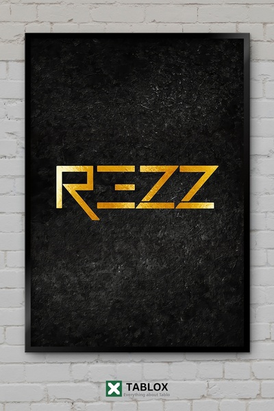 TABLOX Rezz Dj Παραγωγός ηλεκτρονικής μουσικής Πορτραίτο αφίσα με κορνίζα Δια...