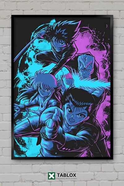 TABLOX Yu Yu Hakusho Anime Manga Action Ιαπωνική Αφίσα με Πλαίσιο Διακοσμητικ...