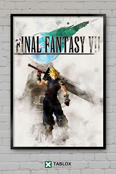 TABLOX Final Fantasy Vii Remake Βιντεοπαιχνίδια Rpg Αφίσα με κορνίζα Διακοσμη...