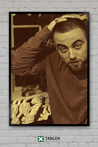 TABLOX Mac Miller Vintage Rapper Ράπερ Χιπ Χοπ Μουσικός Πίνακας με θέμα τη μο...