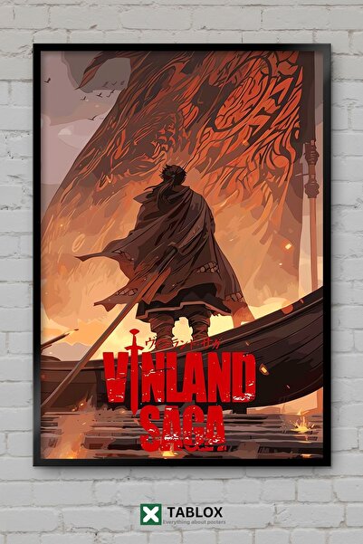 TABLOX Vinland Saga Anime Manga Viking Warrior Personaj decorativ înrămat Pic...