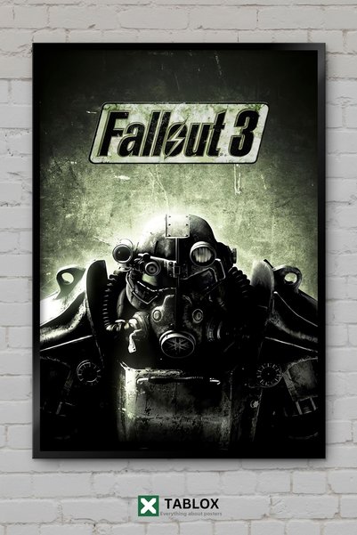 TABLOX Poster de acțiune post-apocaliptic Fallout Game, cu aspect de cadru, t...