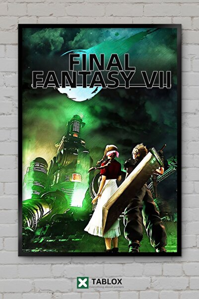 TABLOX Final Fantasy Βιντεοπαιχνίδια RPG Φανταστική Ιαπωνική αφίσα με διακοσμ...