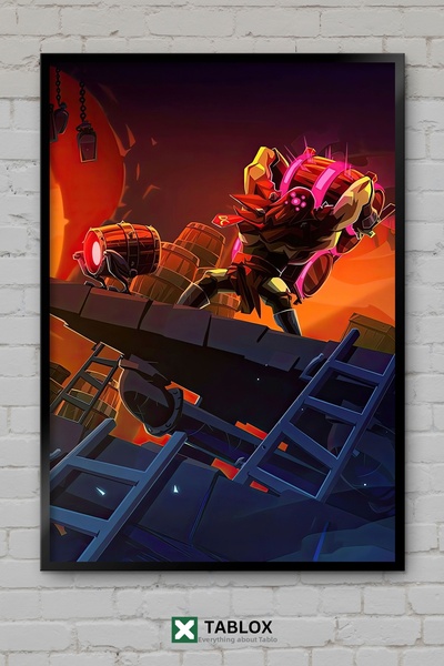 TABLOX Πλατφόρμα Δράσης Παιχνιδιού Dead Cells, Διακοσμητικός Πίνακας MDF με Π...
