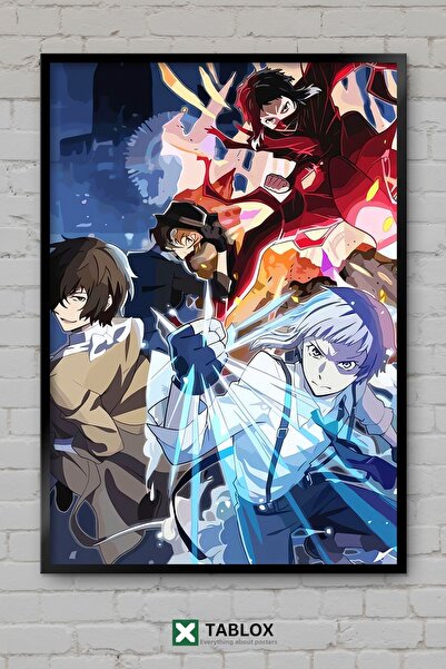 TABLOX Bungo Stray Dogs Anime Manga Ιαπωνική Αφίσα με Χαρακτήρες, Διακοσμητικ...