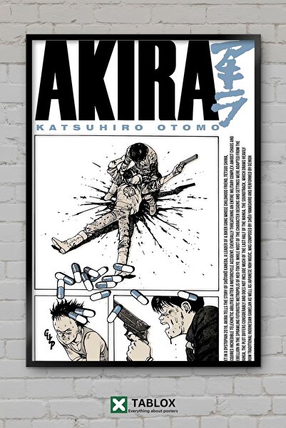 TABLOX Akira Anime Manga Επιστημονικής Φαντασίας Κλασική Ιαπωνική Αφίσα με Κο...