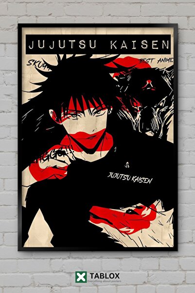 TABLOX Jujutsu Kaisen Vintage Νοσταλγικό Άνιμε Μάνγκα Διακοσμητικός Πίνακας Ζ...