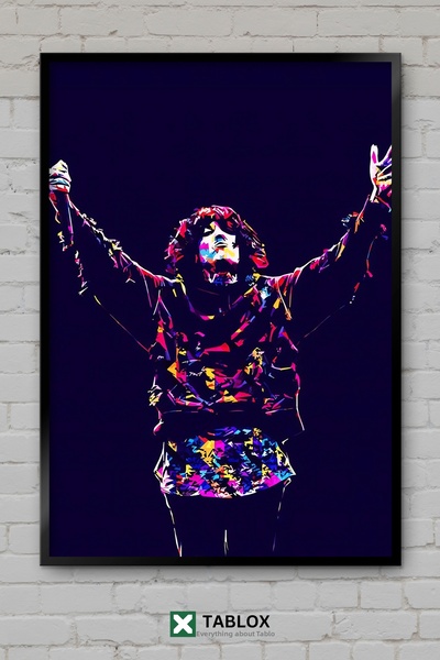 TABLOX Oliver Sykes Bring Me The Horizon Τραγουδιστής Μεταλλική Αφίσα με Κορν...