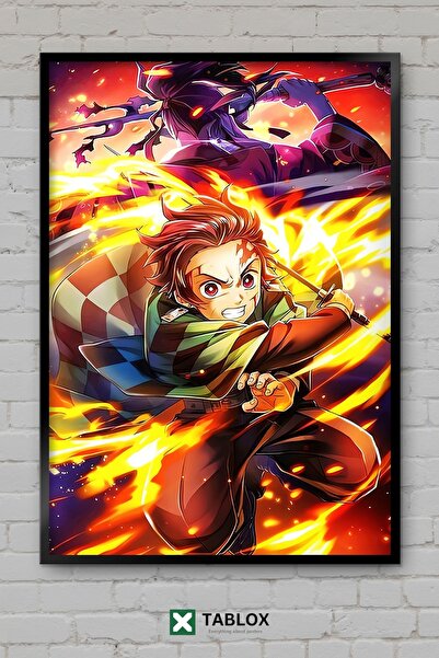 TABLOX Demon Slayer Kimetsu No Yaiba Anime Manga Cadru cu personaje Aspect de...