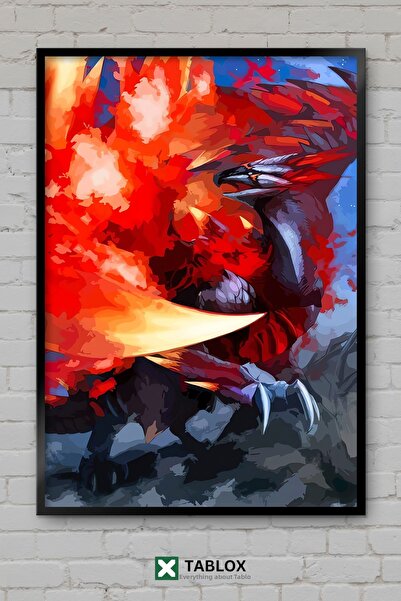 TABLOX Monster Hunter Rise Game Monster Hunter Frame View Decorativ MDF Tablo