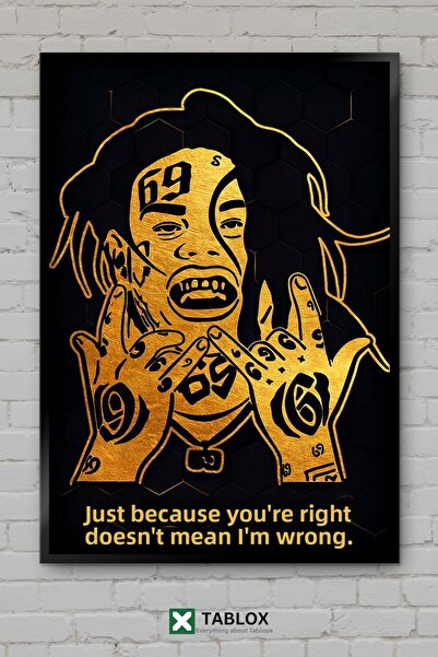 TABLOX 6ix9ine Ράπερ Τραγουδιστής Απόσπασμα Λέξεων Απόσπασμα Μουσικής Χιπ Χοπ...