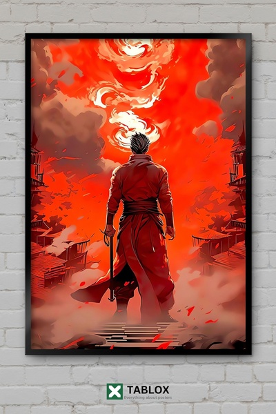 TABLOX Αφίσα δράσης του παιχνιδιού Sekiro Game Samurai Souls με κορνίζα, διακ...