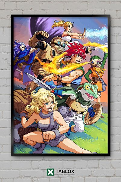 TABLOX Chrono Trigger Game Time RPG Κλασικό ρετρό διακοσμητικό τραπέζι MDF με...