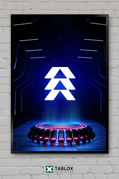 TABLOX Poster de gaming Gamer Decor neon Artă de perete Aspect cu ramă Pictur...