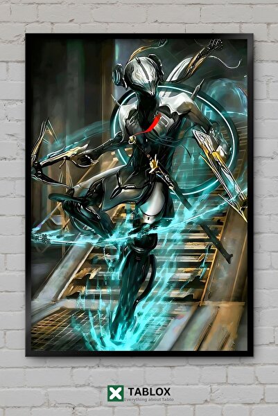 TABLOX Αφίσα παιχνιδιού Warframe Science Fiction Space RPG με κορνίζα, διακοσ...