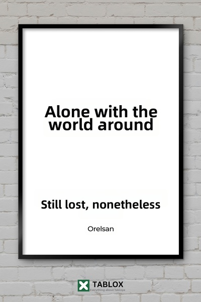 TABLOX Orelsan Civilisation Perdue Ράπερ Γαλλική Μουσική Διακοσμητικός Πίνακα...