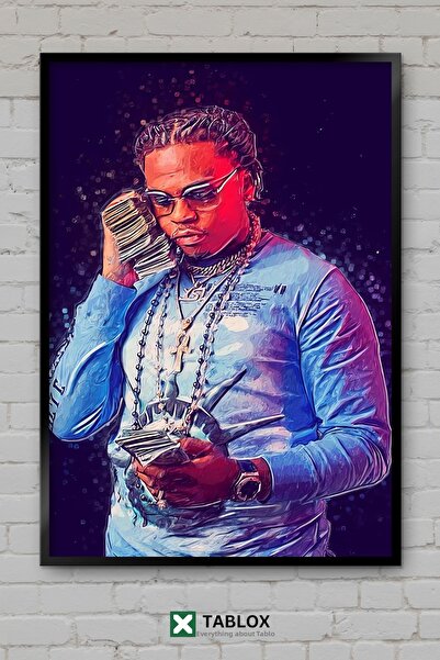 TABLOX Gunna Rapper Ράπερ Χιπ Χοπ Μουσική Πορτρέτο Αφίσα Τοίχου Κορνιζαρισμέν...
