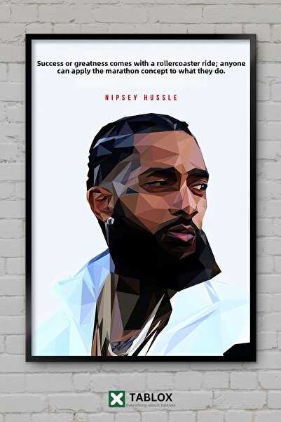 TABLOX Nipsey Hussle Ράπερ Ράπερ Χιπ Χοπ Μουσική Αφίσα Μουσικής με Πλαίσιο Δι...
