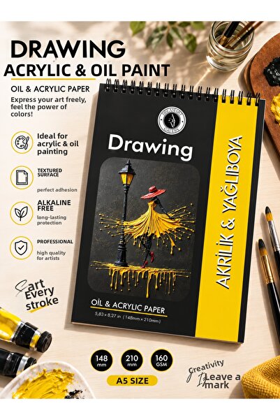 DreamArtgalery A5 Sketchpad Sketchbook Oil Painting Acrylic Paint Drawing Not...